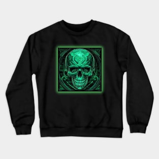 Neon Green Skull Crewneck Sweatshirt